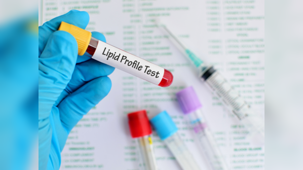 Blood test results for monitoring lipid markers.