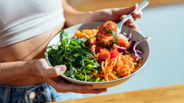 Close up of a colorful, healthy diet