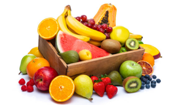 Selection of fresh summer fruits