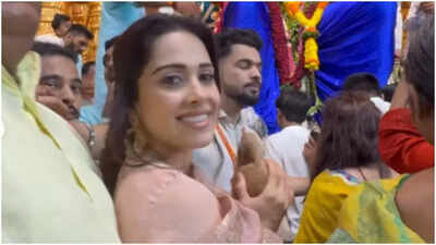 Ganesh Chaturthi 2025: Nushrratt Bharuccha visits Lalbaugcha Raja to celebrate the occasion - See photos
